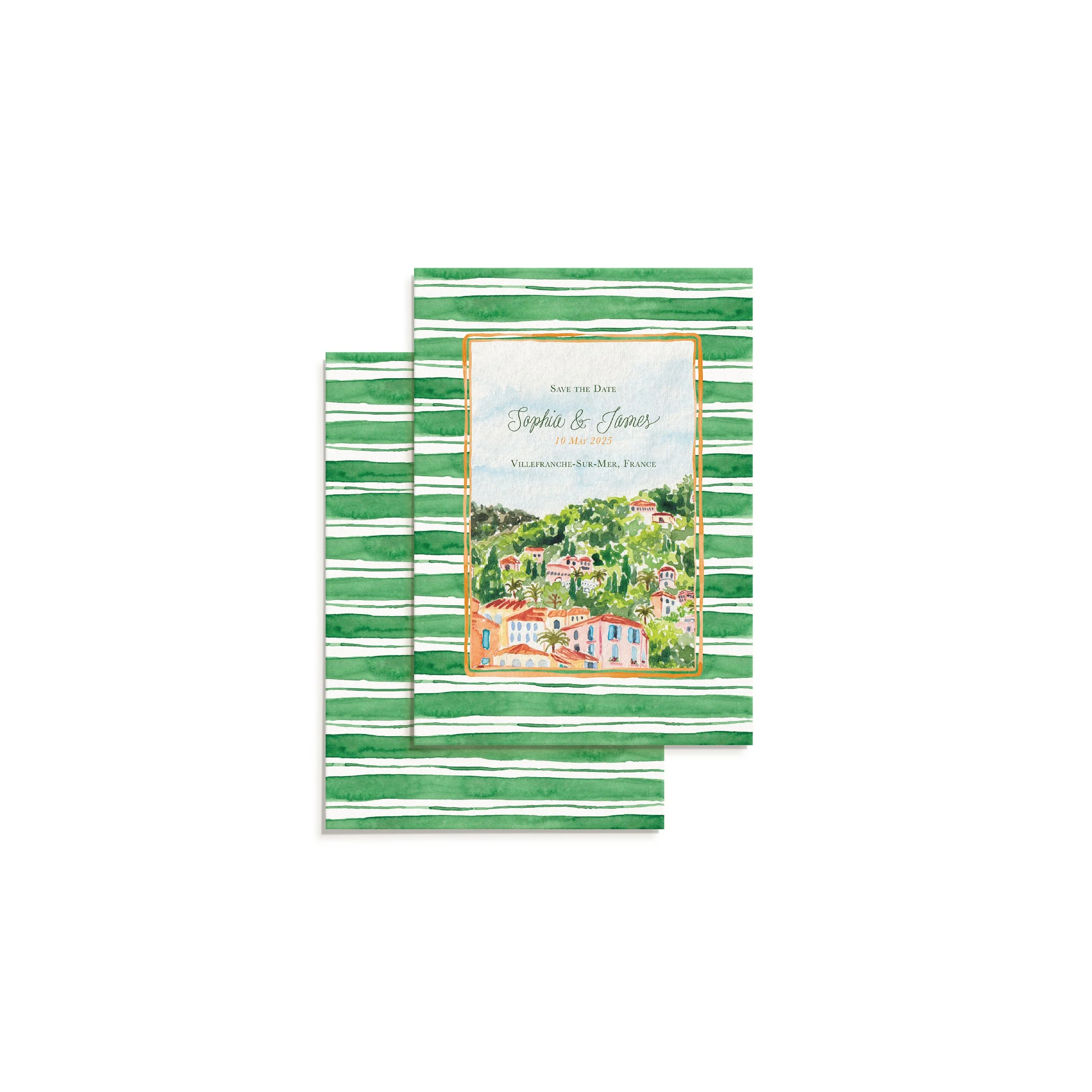 Destination Striped Save the Date