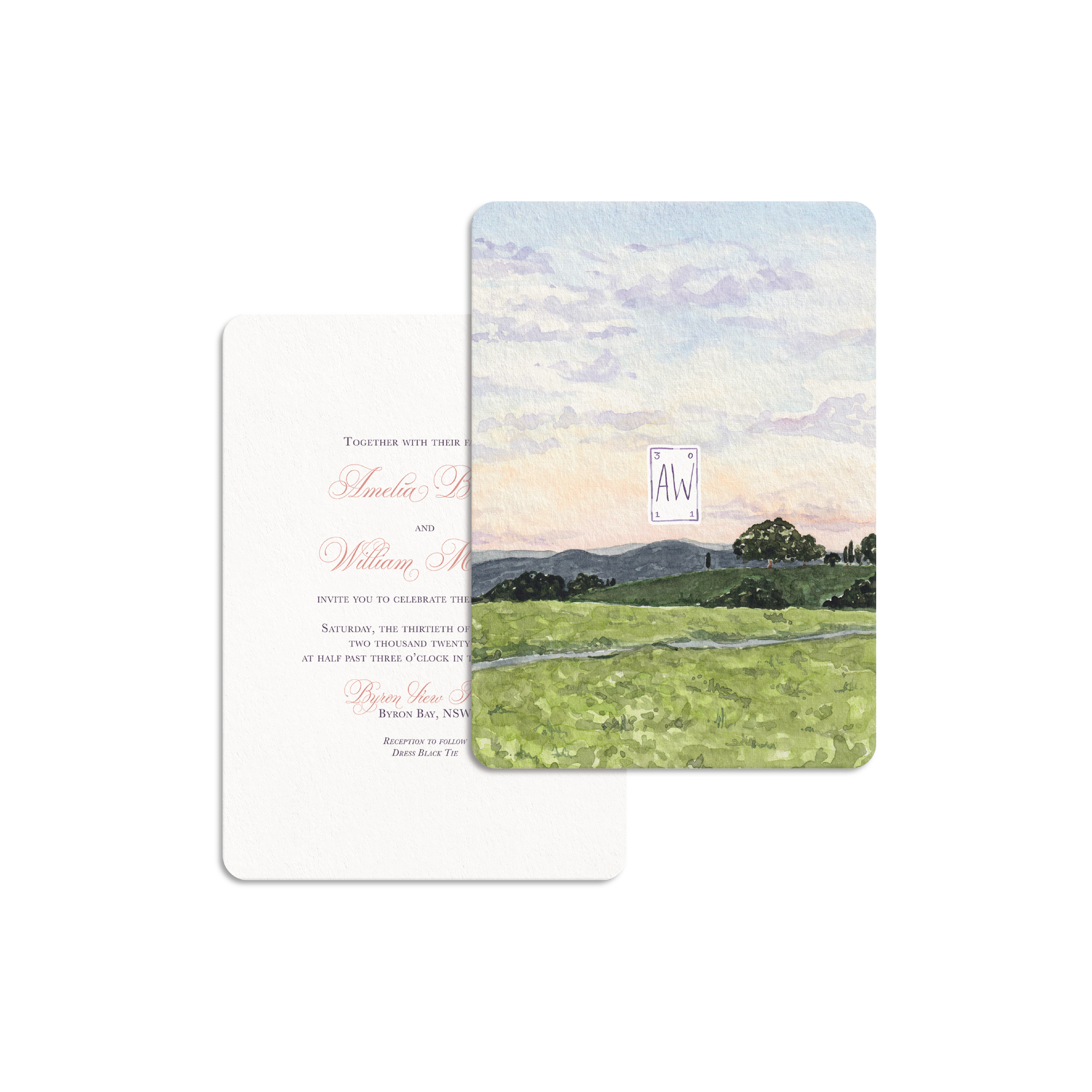 Hinterland Double Sided Invitation