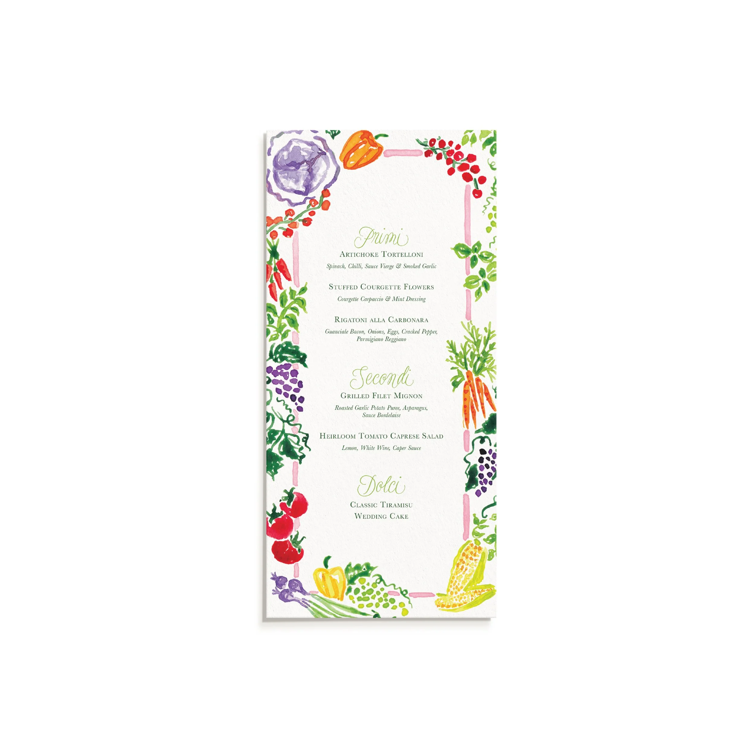 Market Garden Menu