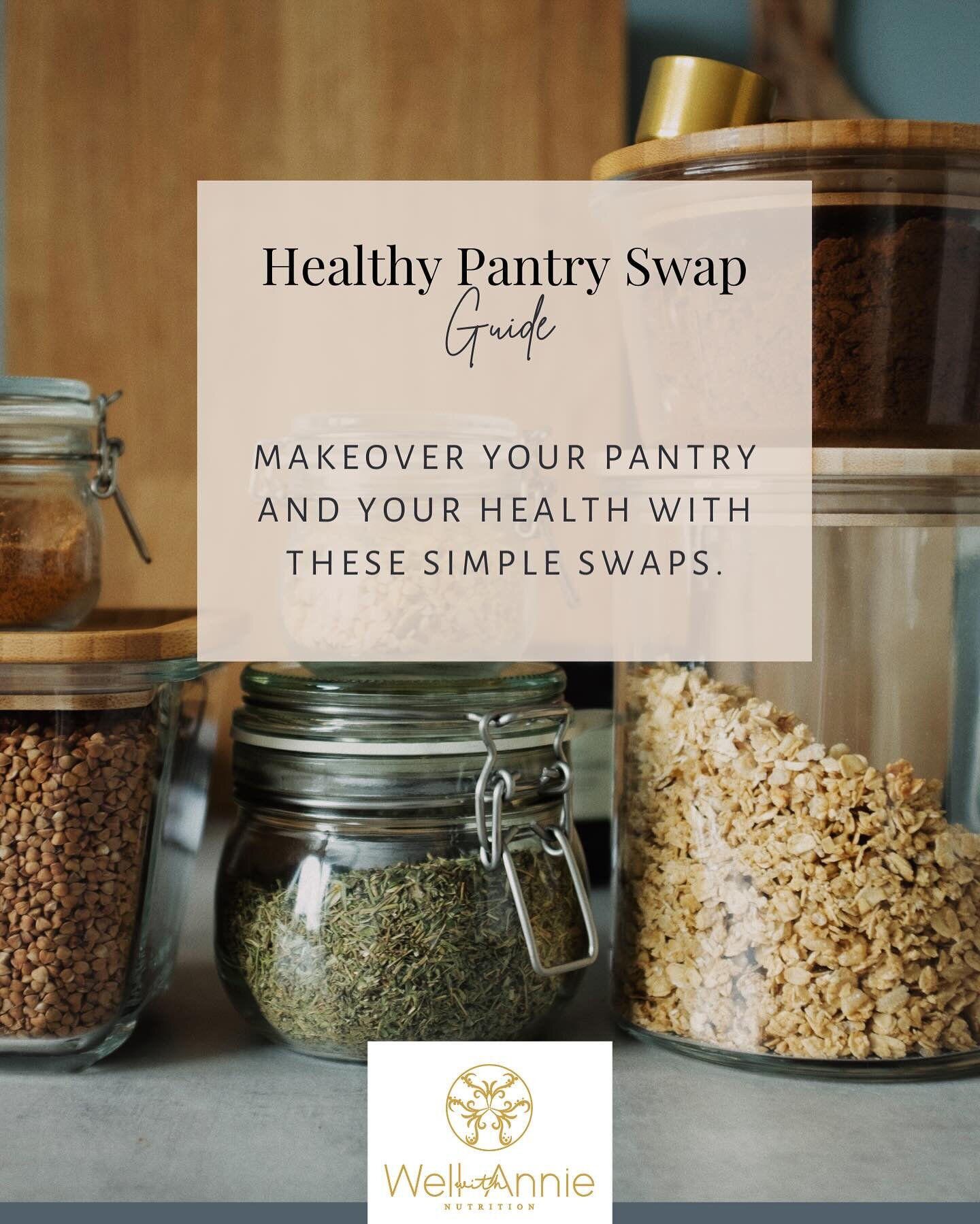 Easy Pantry Swaps for the New Year

start the new year off Strong by making small changes. One of the easiest ways to do this is by swapping out some of the items in your pantry. 

check out my guide for some suggestions 🍏🥬🥑🫐

#HealthyPantryChoic