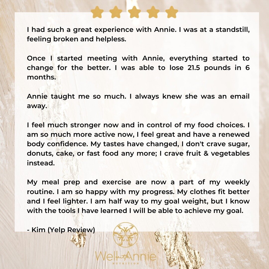 What a wonderful review to wake up! Thank you Kim for being a model client and putting in so much effort to regaining your health. 

#nutritionist #clientreviews #healthy #healthylifestyle #weightloss #weightlossjourney #functionalmedicine #functiona