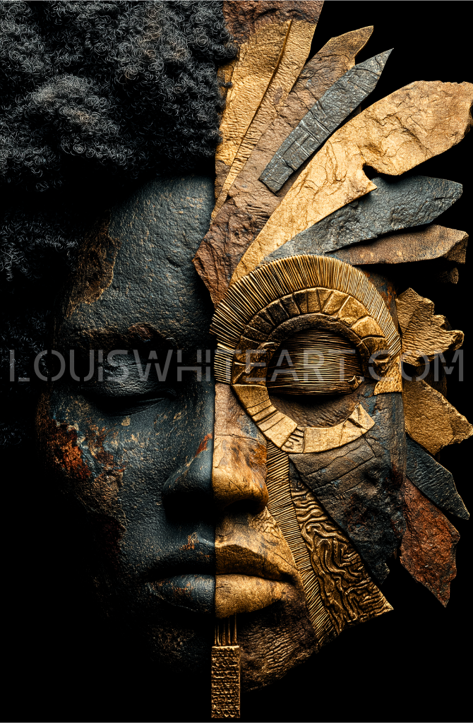 Duality of Ancestry II, artwork by Louis White.