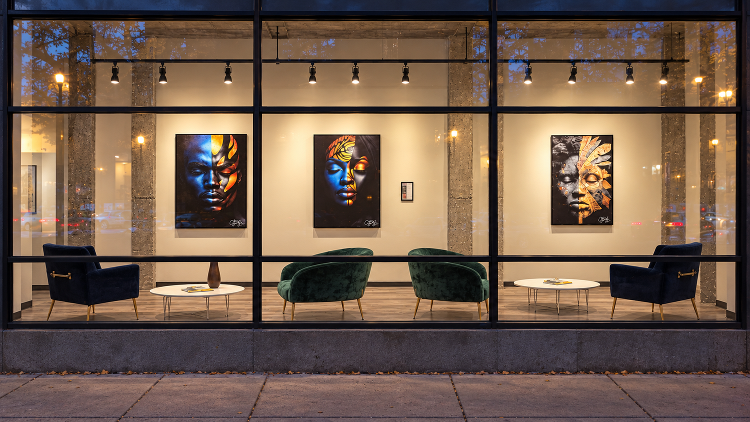 The storefront of A.M.P. Gallery on NW 13th Avenue.