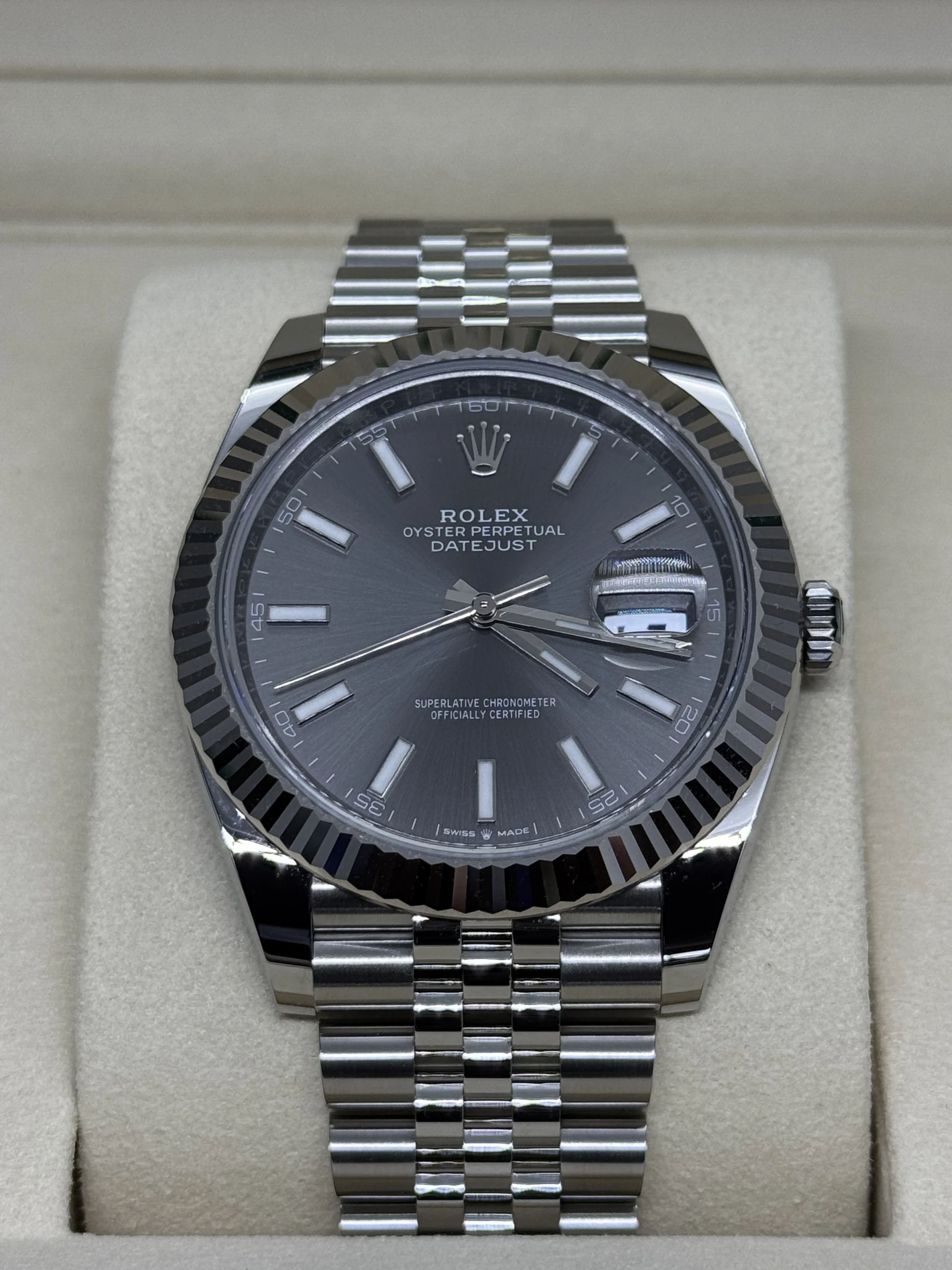 Rolex Datejust 41 Rhodium Dial/Ref 126334