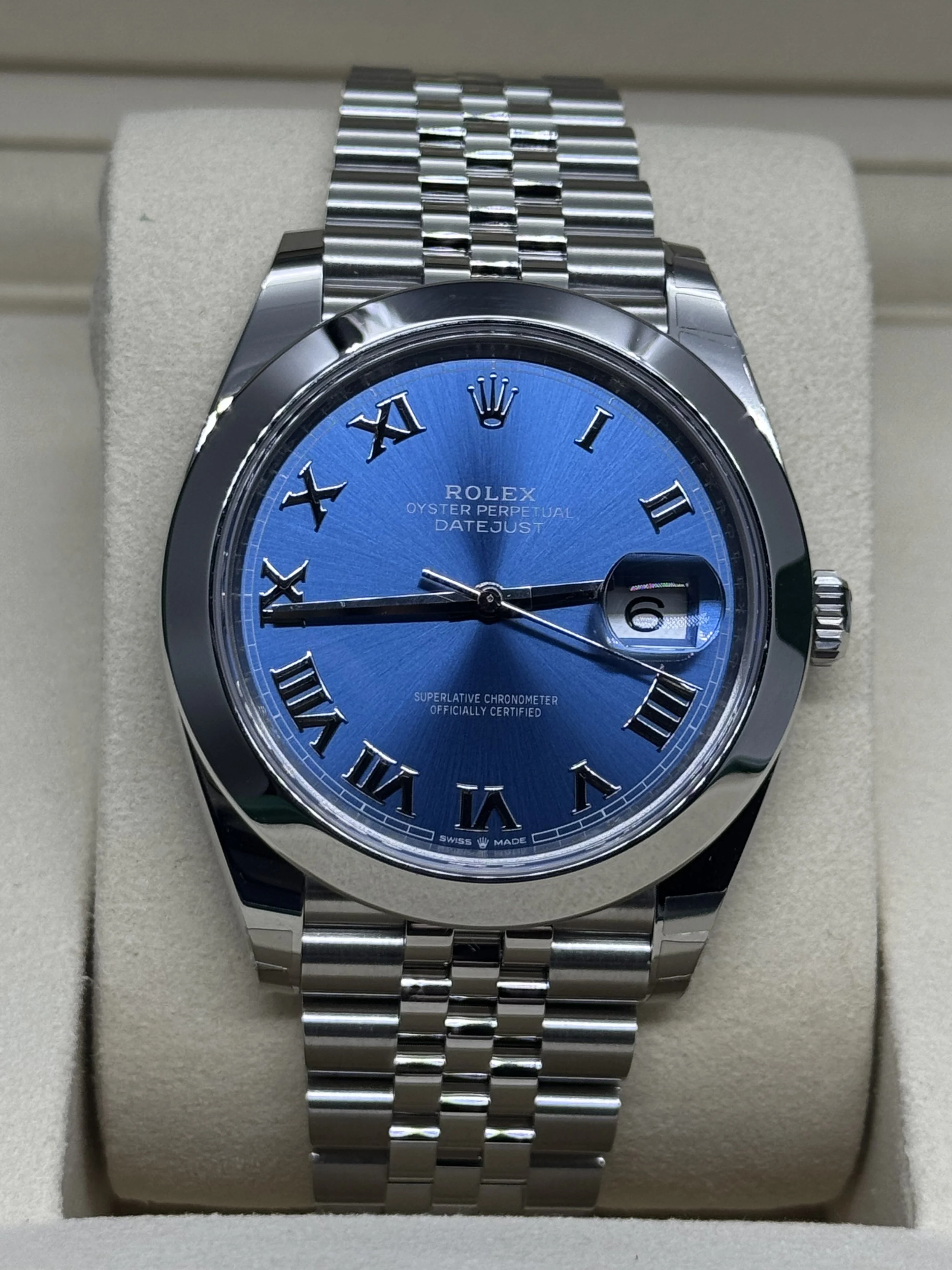 Rolex Datejust 41 AZZURRO Blue/ Ref 126300