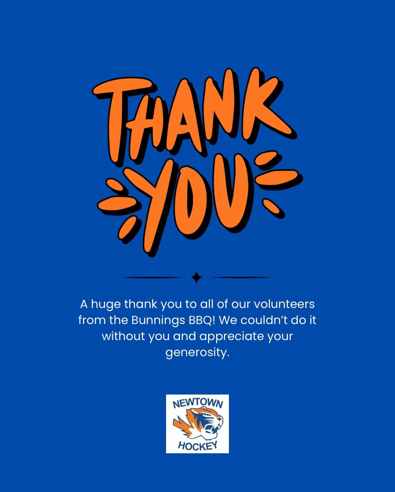 🙌 THANK YOU 🙌
A huge thank you to everyone who took the time to help volunteer at our Bunnings BBQ! Our club is blessed to have so many generous volunteers - we wouldn&rsquo;t survive without you 🙌