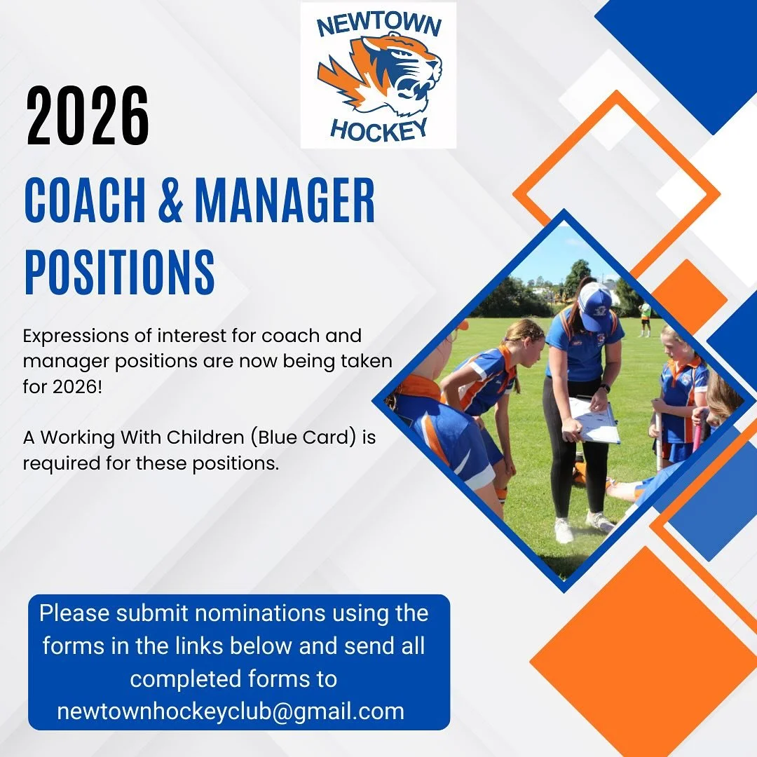 🤩 HELLO 2026 🤩

As we begin planning for the upcoming season, we are inviting nominations for coaching and team manager positions across all teams.
 
Our coaches and managers play a vital role in the development of our players and the success of ou