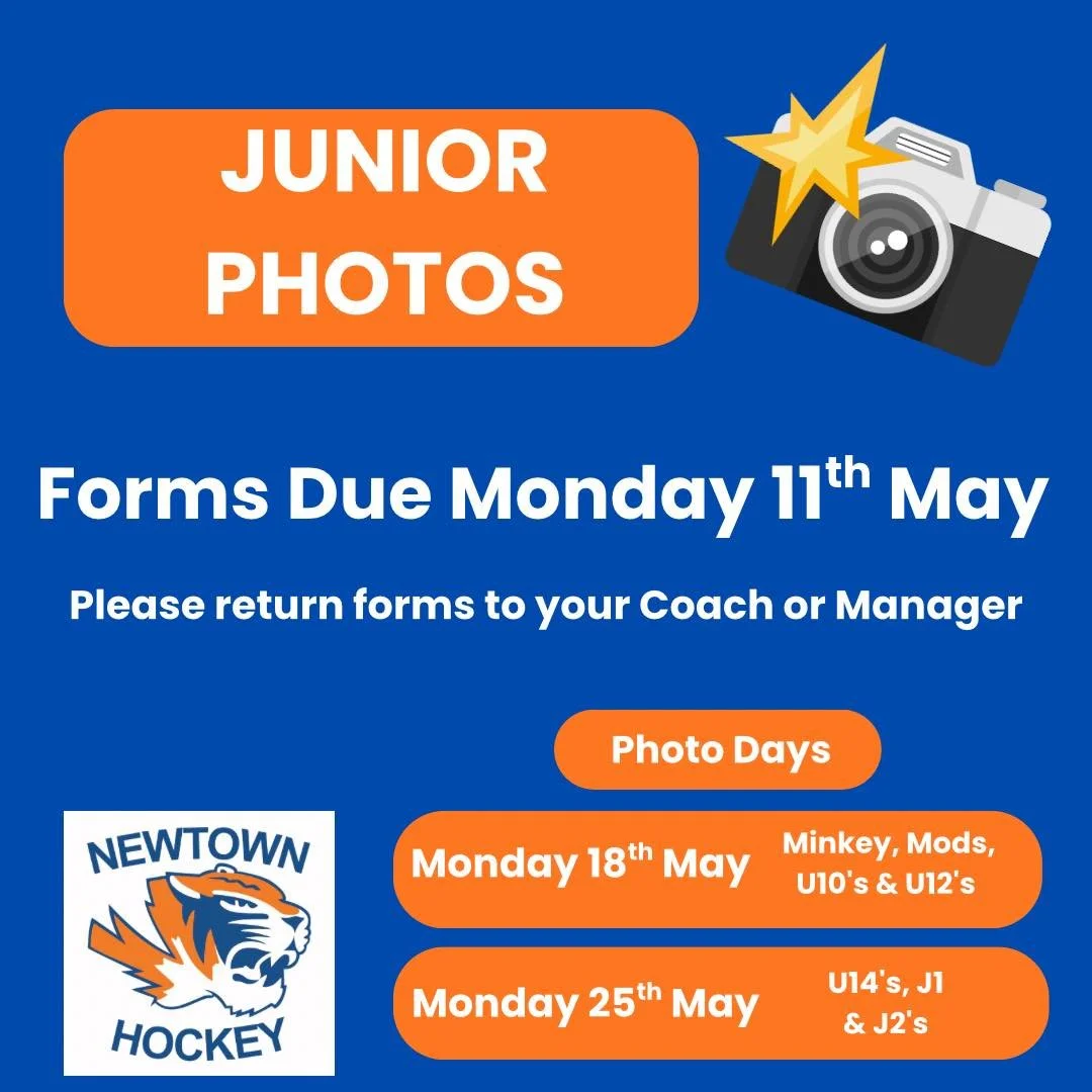 📸Junior Photo order forms are due Monday 11th May. Please return to your coaches &amp; managers📸