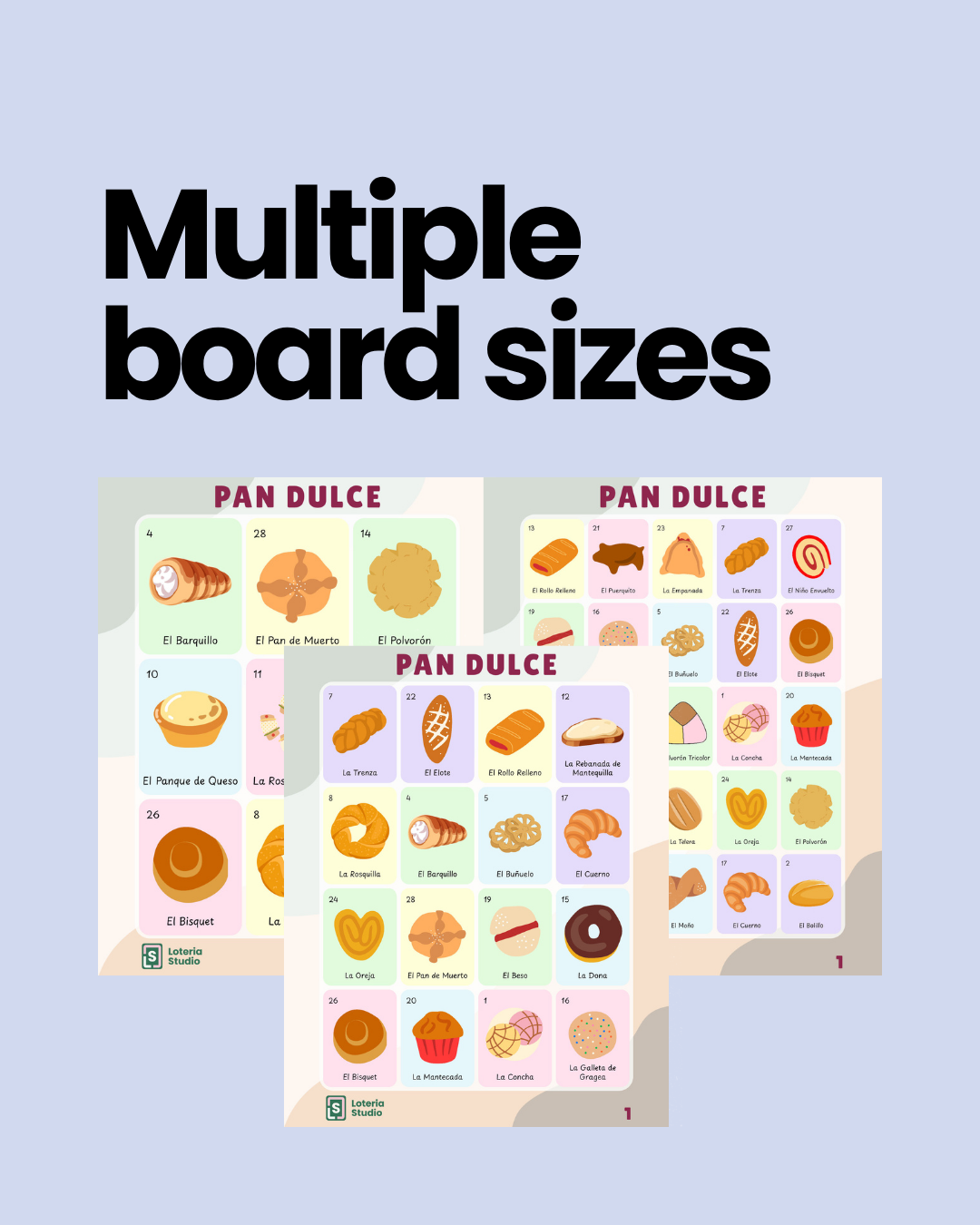 Multiple Board Sizes