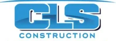 CLIS Construction logo in blue with stylized text and a roof graphic
