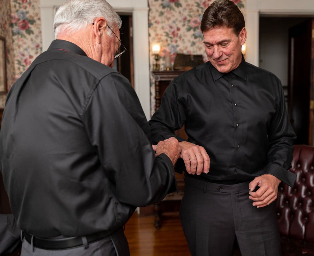 groom and his dad