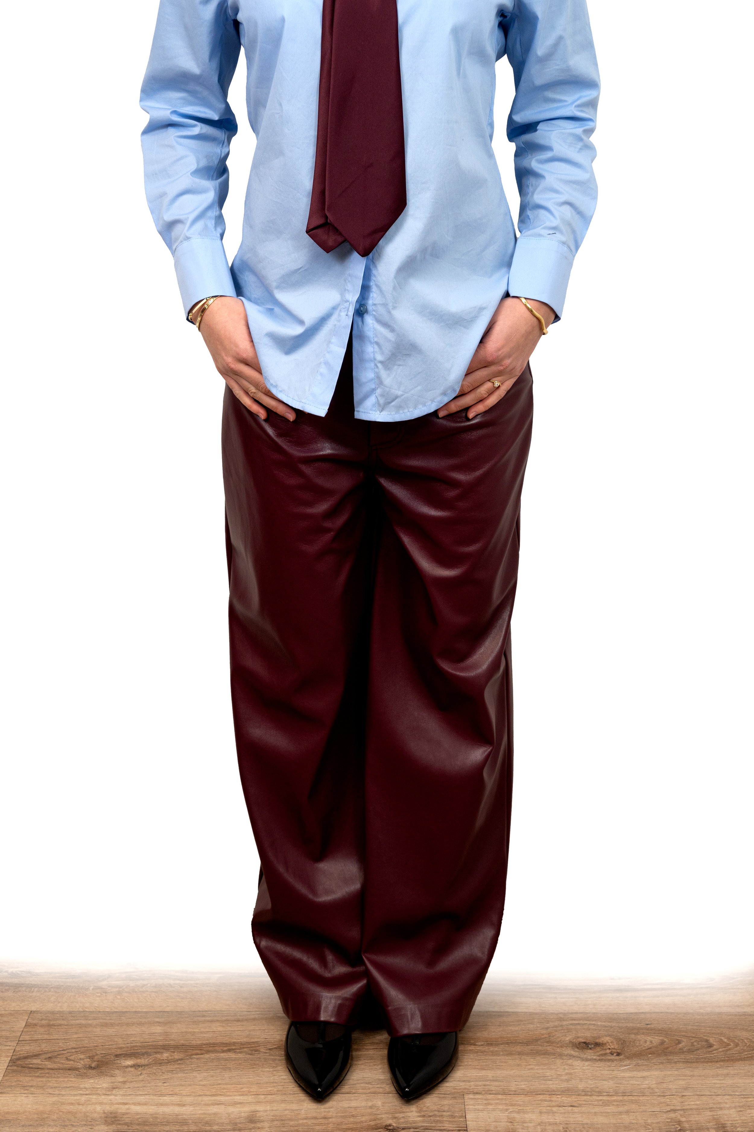 FAUX LEATHER PANTS