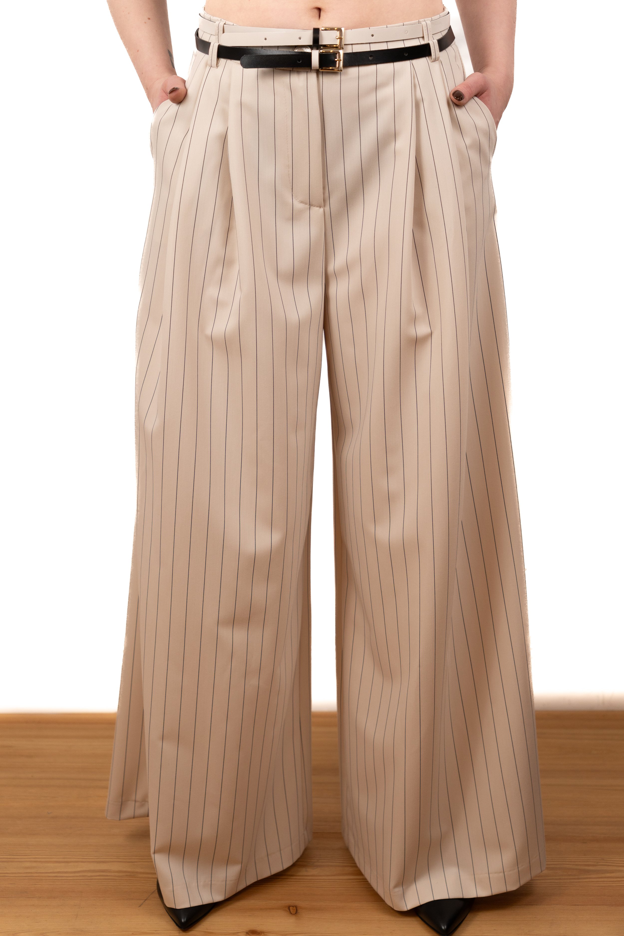 STRIPED PALAZZO PANTS