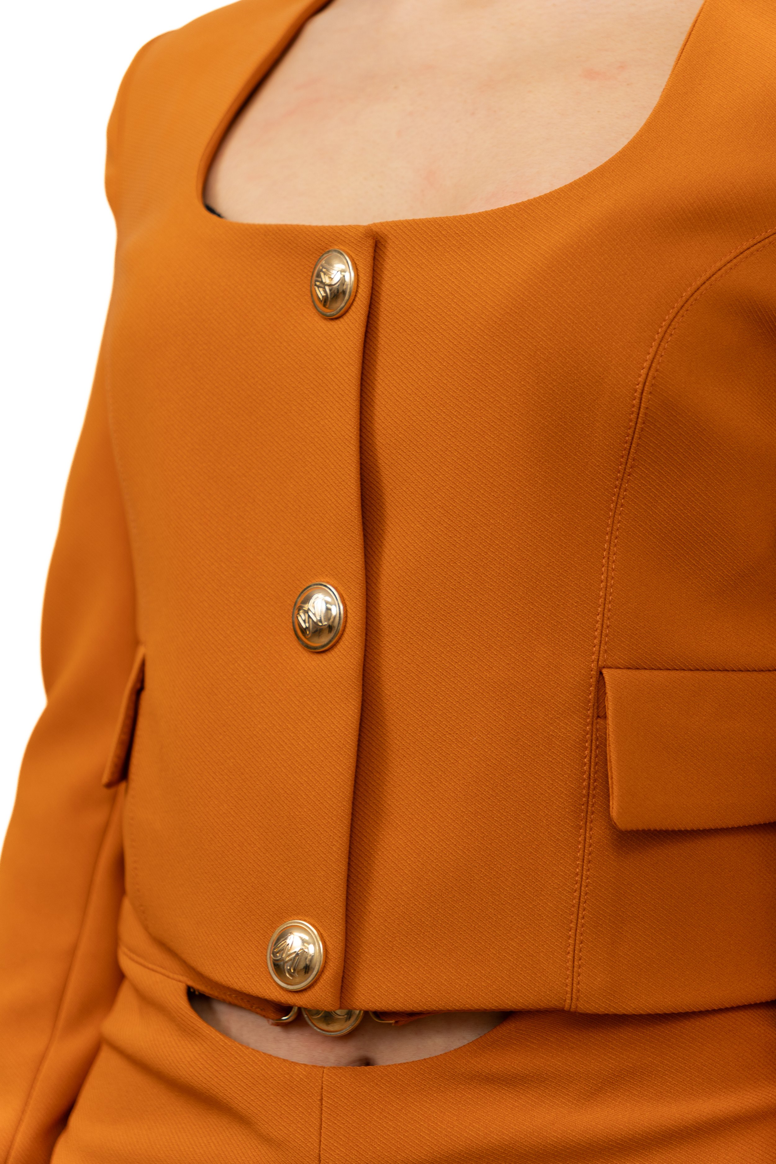SQUARE-NECK BLAZER