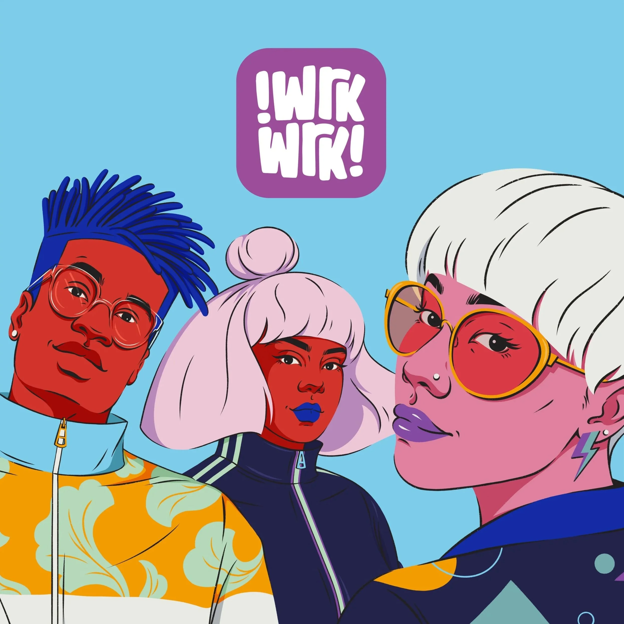 WrkWrk – Bold character illustrations
