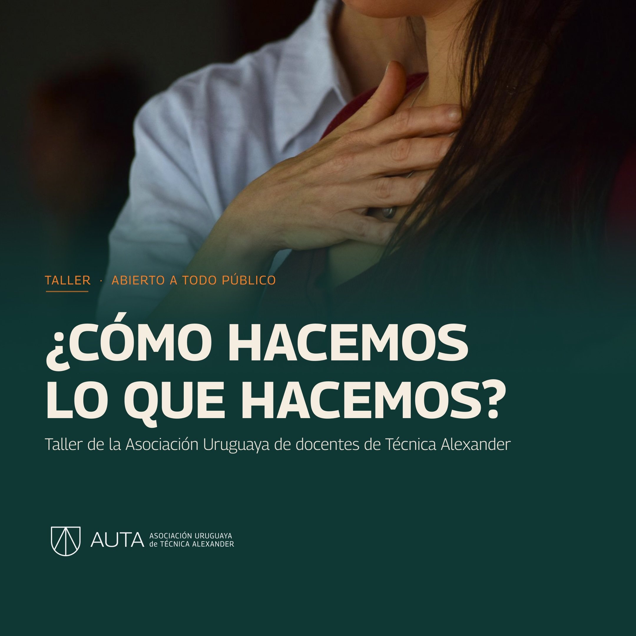&iexcl;Hola!

El pr&oacute;ximo lunes 22/06, de 19:00 a 21:00 h, realizaremos un taller de T&eacute;cnica Alexander abierto a todo p&uacute;blico en @euta.tecnicaalexander , Montevideo.

La propuesta de la Asociaci&oacute;n es ofrecer talleres de ace