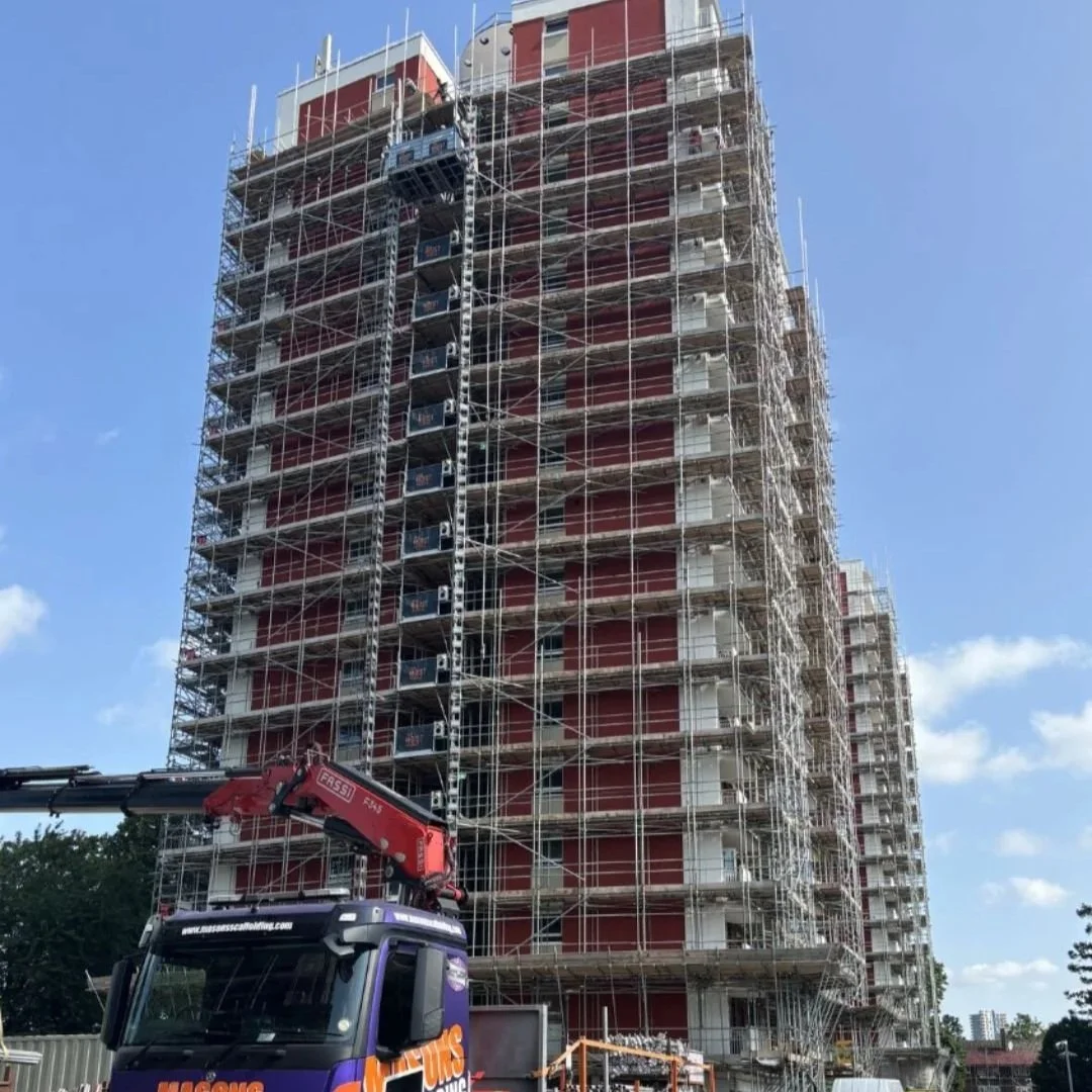 Lewisham Towers high rise tower building construction site in London