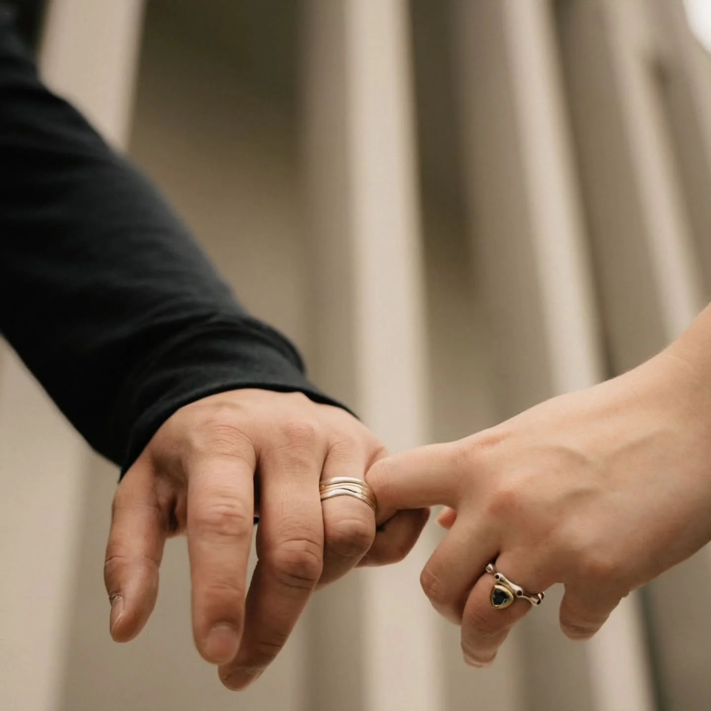 Two hands, two lives, one quiet promise.
Each ring we make is a reflection of the people who wear it — shaped by hand, designed with intention, and crafted to hold meaning that endures.
Whether you’re marking a moment or weaving your sto
