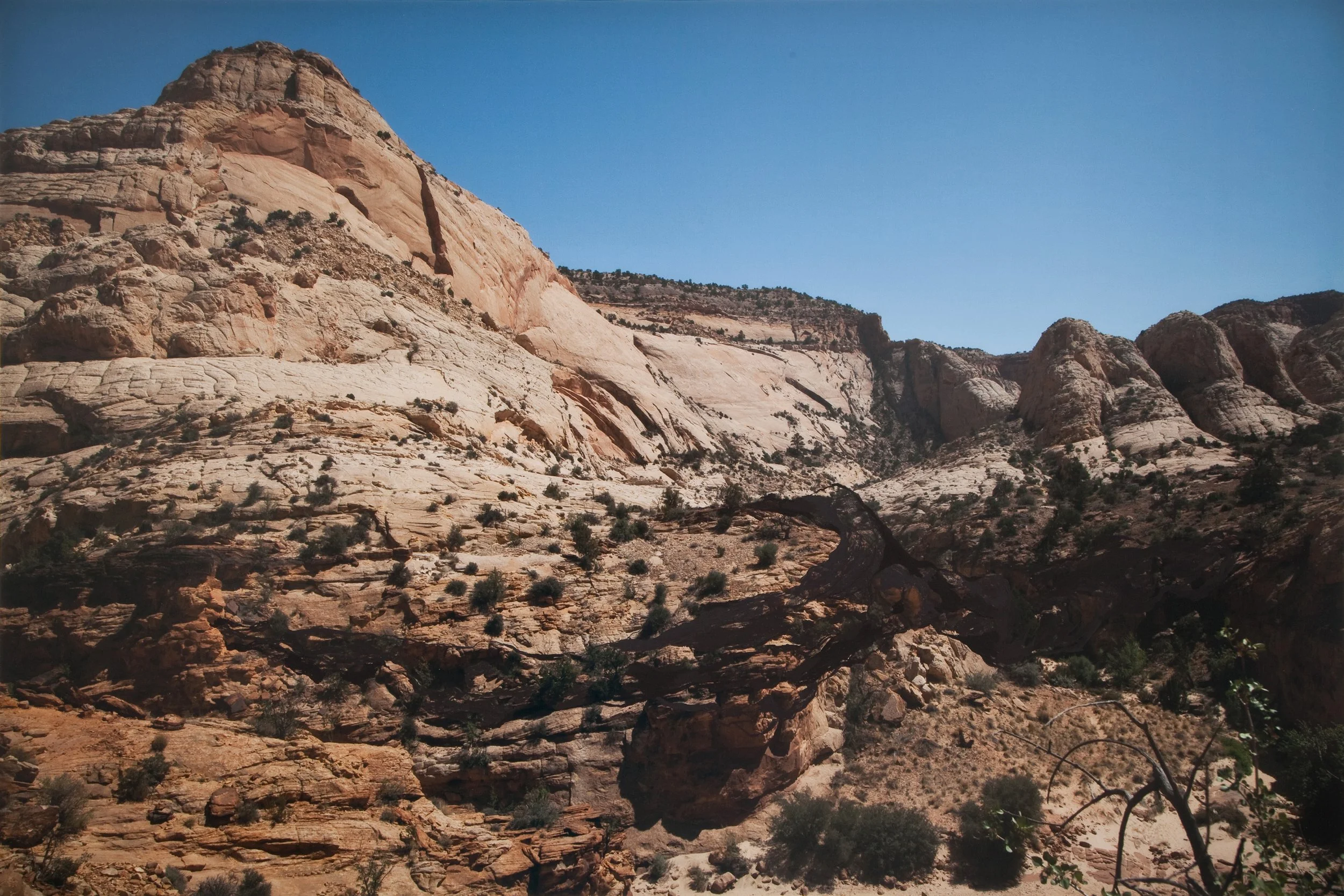 Dark Cloud, photograph and gouache paint, 21 x 30”