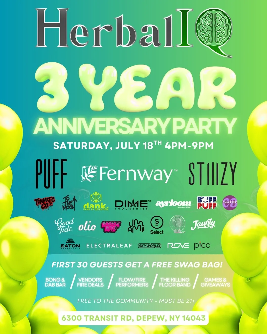 Herbal IQ 3 Year Anniversary