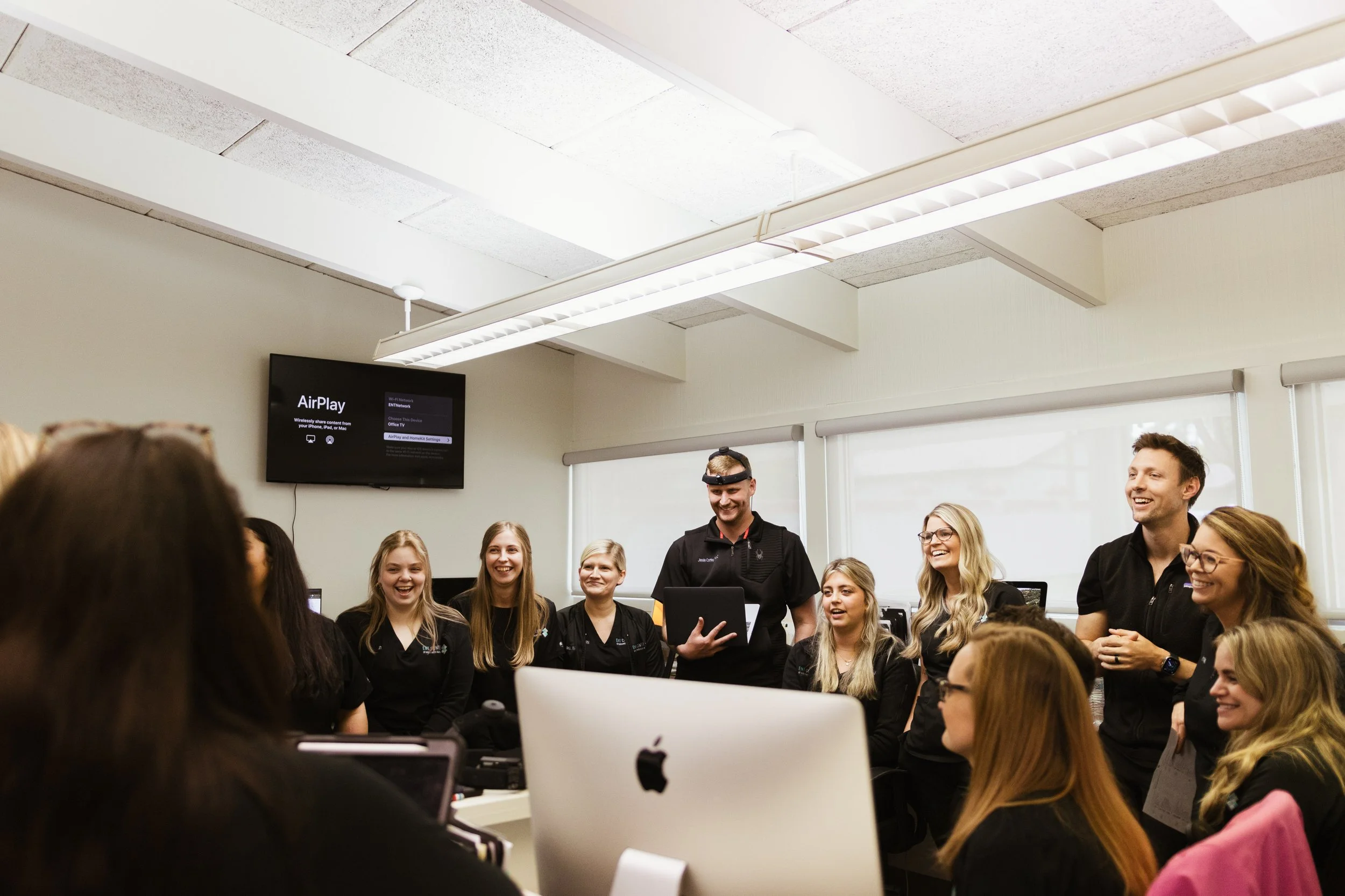 Dr. Masterson leading a group mentoring session