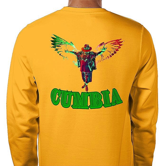 Cumbia+unisex+premium+sweatshirt+gold+back+side.jpg