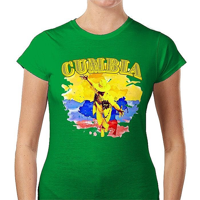 Cumbia+women+low-cost+t-shirts+irish-green+front+side.jpg