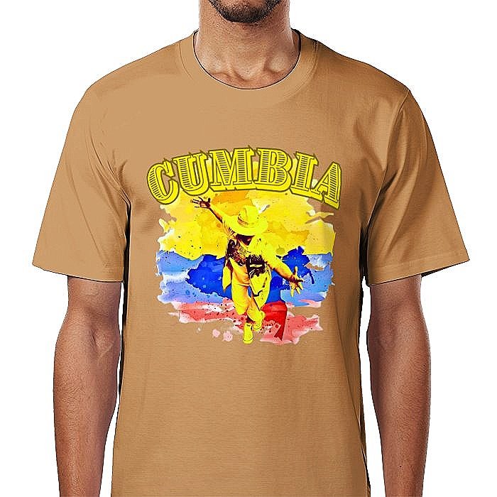 Cumbia+men+super+premium+quality+t-shirts+latte+front+side.jpg