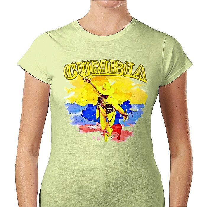 Cumbia+women+low-cost+t-shirts+pistachio+front+side.jpg