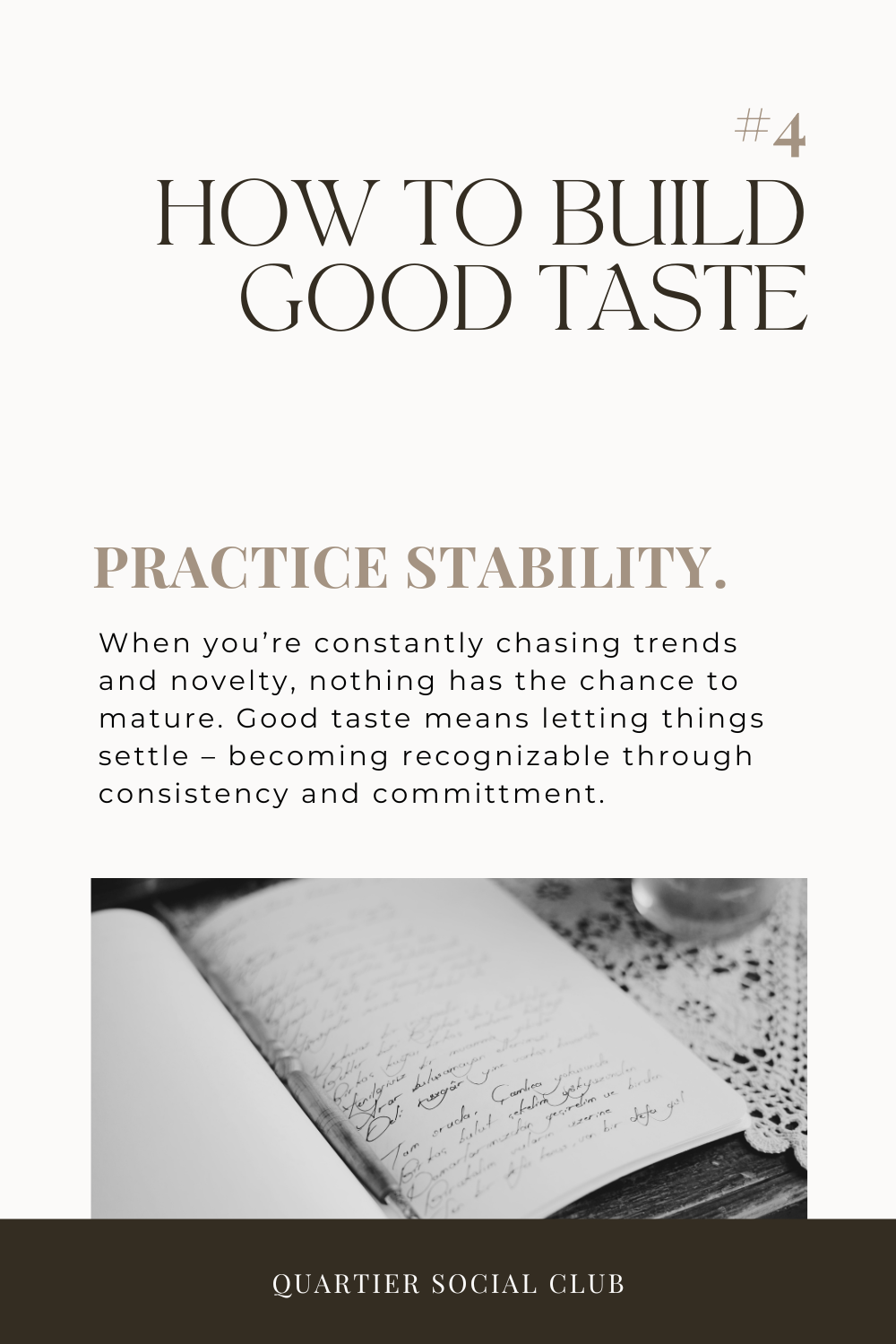 How to Build Good Taste: Your Definitive Guide — Quartier Social Club
