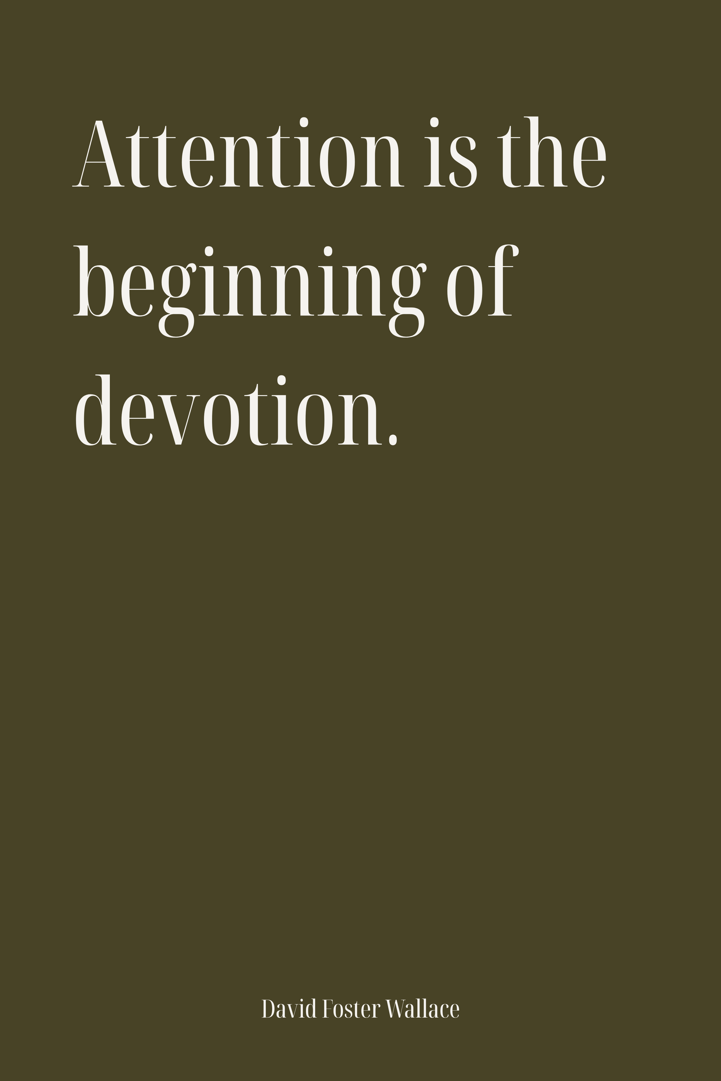 What you pay attention to is what you can change.