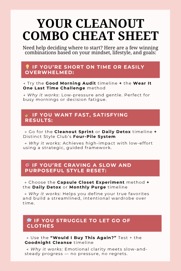 How To Actually Implement A Closet Cleanout (Without Overwhelm ...