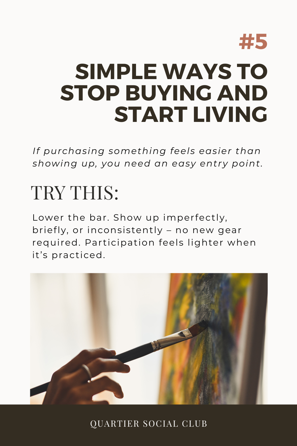 Living intentional life starts with action