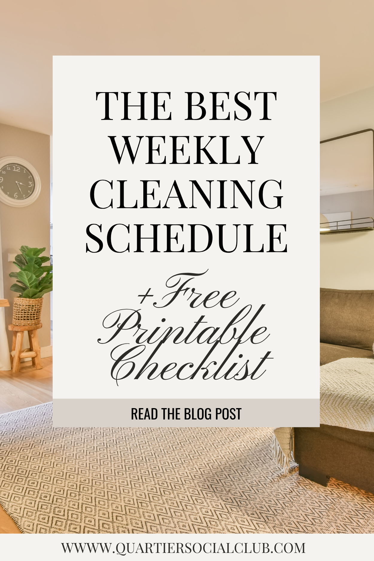 House cleaning schedule daily weekly monthly