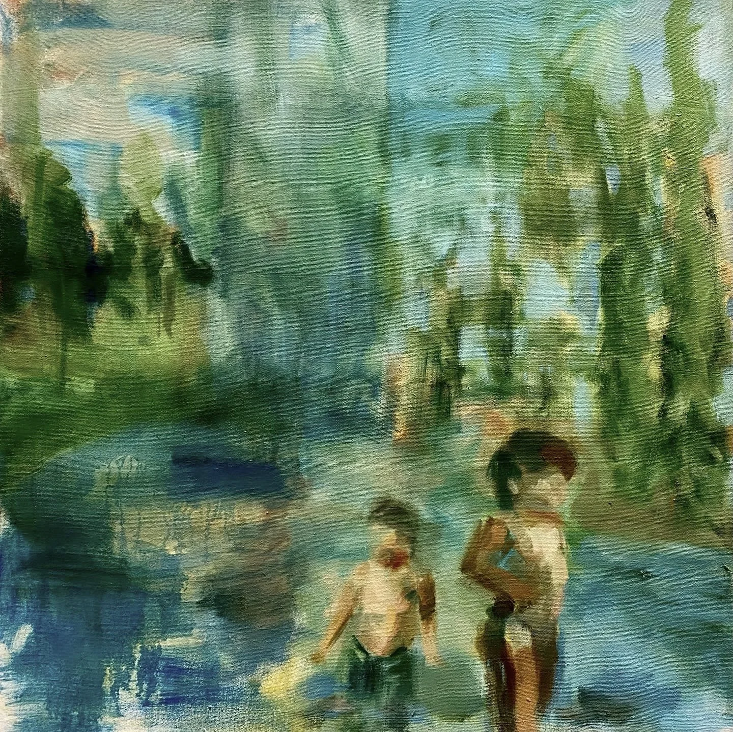 Lake Days, Oil on canvas, 36x36, 2020