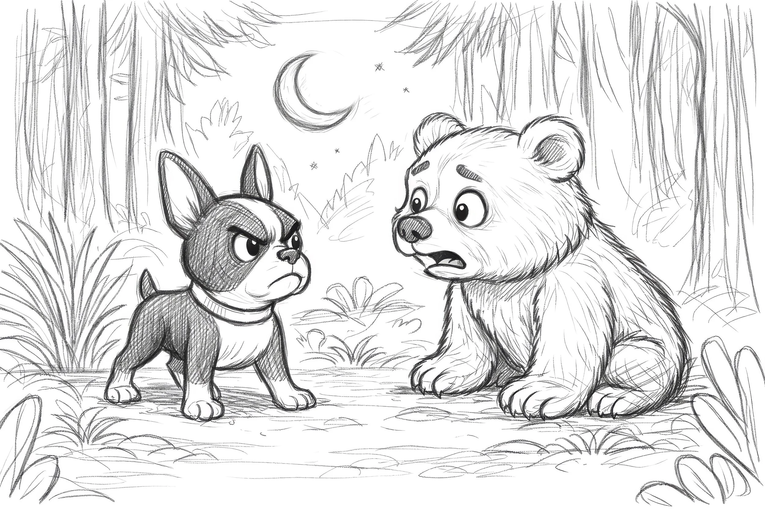 Penny and Cub Meet - Concept Sketch.jpeg