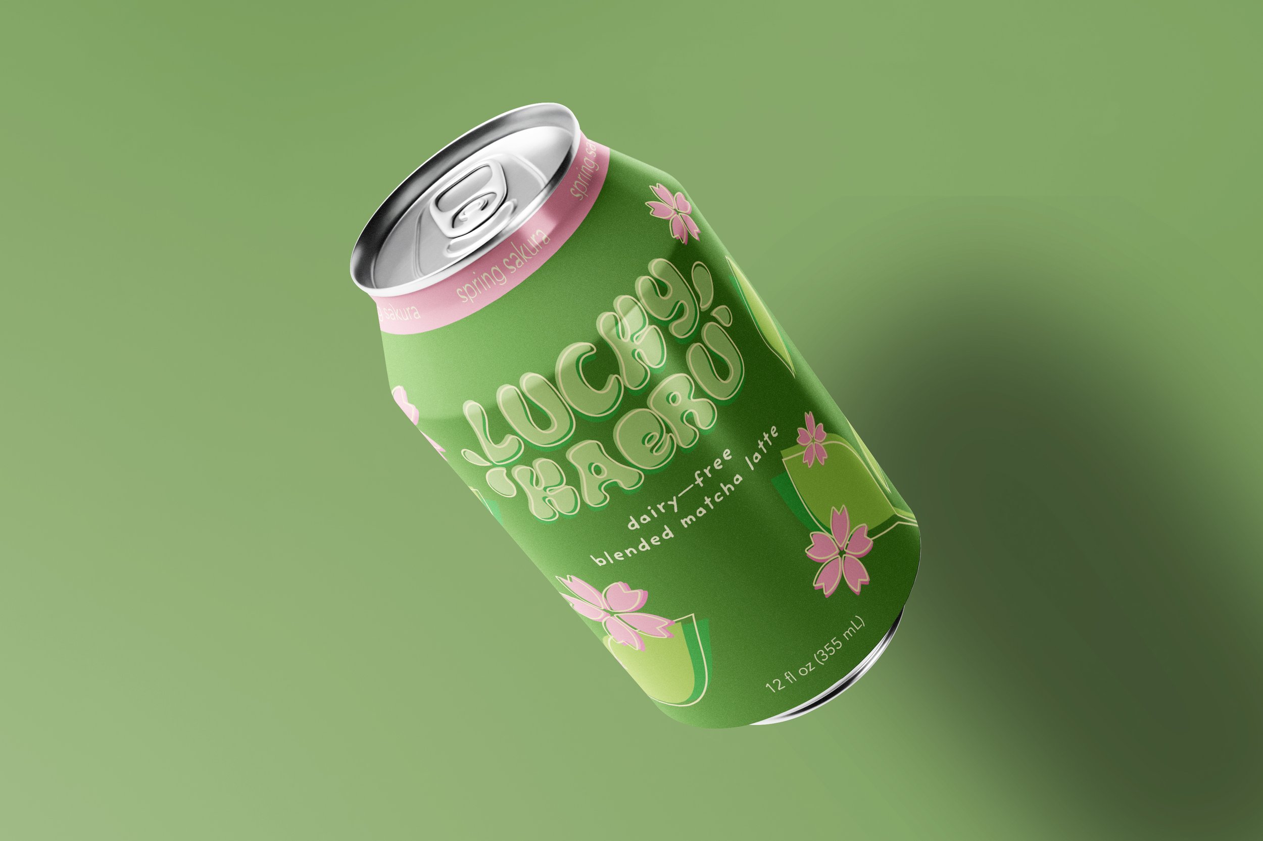 can wrap for an oat milk matcha latte
