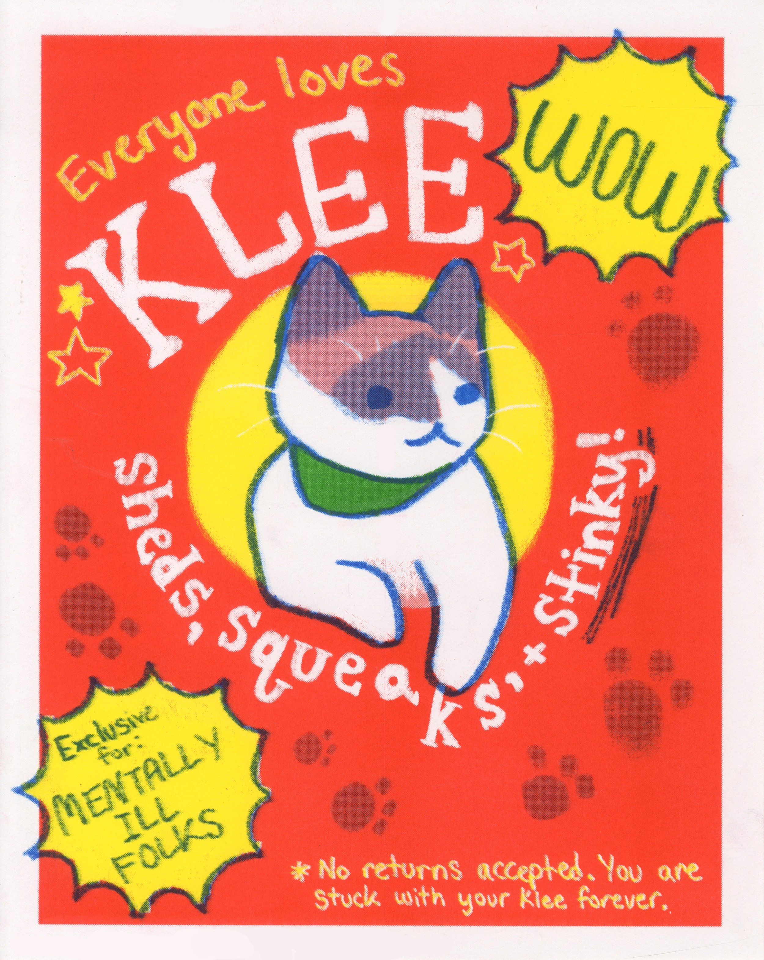 "Everyone Loves Klee", 4-color riso print