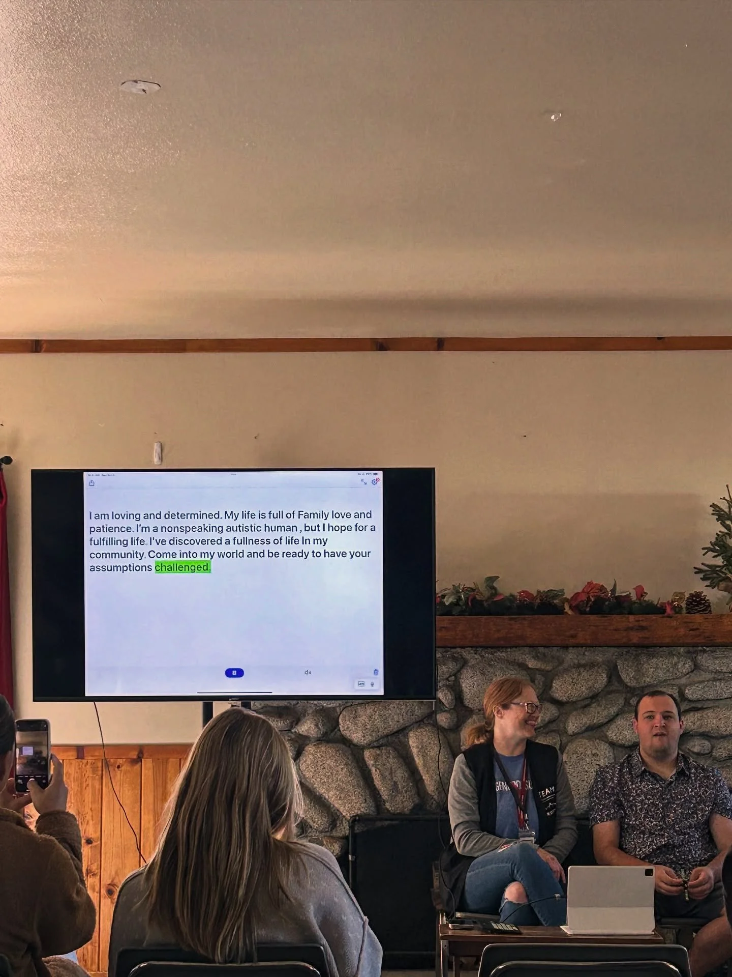 &ldquo;Community brings out the best in me.&rdquo; 

Powerful words from our mentor speller, Jake at our last Spellers Family Camp&mdash; a supportive camp for non, minimally and non-reliably speaking autistics &amp; their families

Witnessing a Q&am