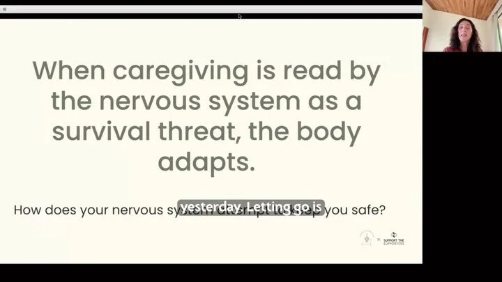 Some snippets from our first Trauma of Caregiving webinar! DM for the 5min highlight video.

Come as you are caregivers and join us for part 2 on 🗓️ Friday Feb 20 
A Pause in the Always-On State
@ 10:00-11:30am PST

One simple, gentle doorway 🚪 
in