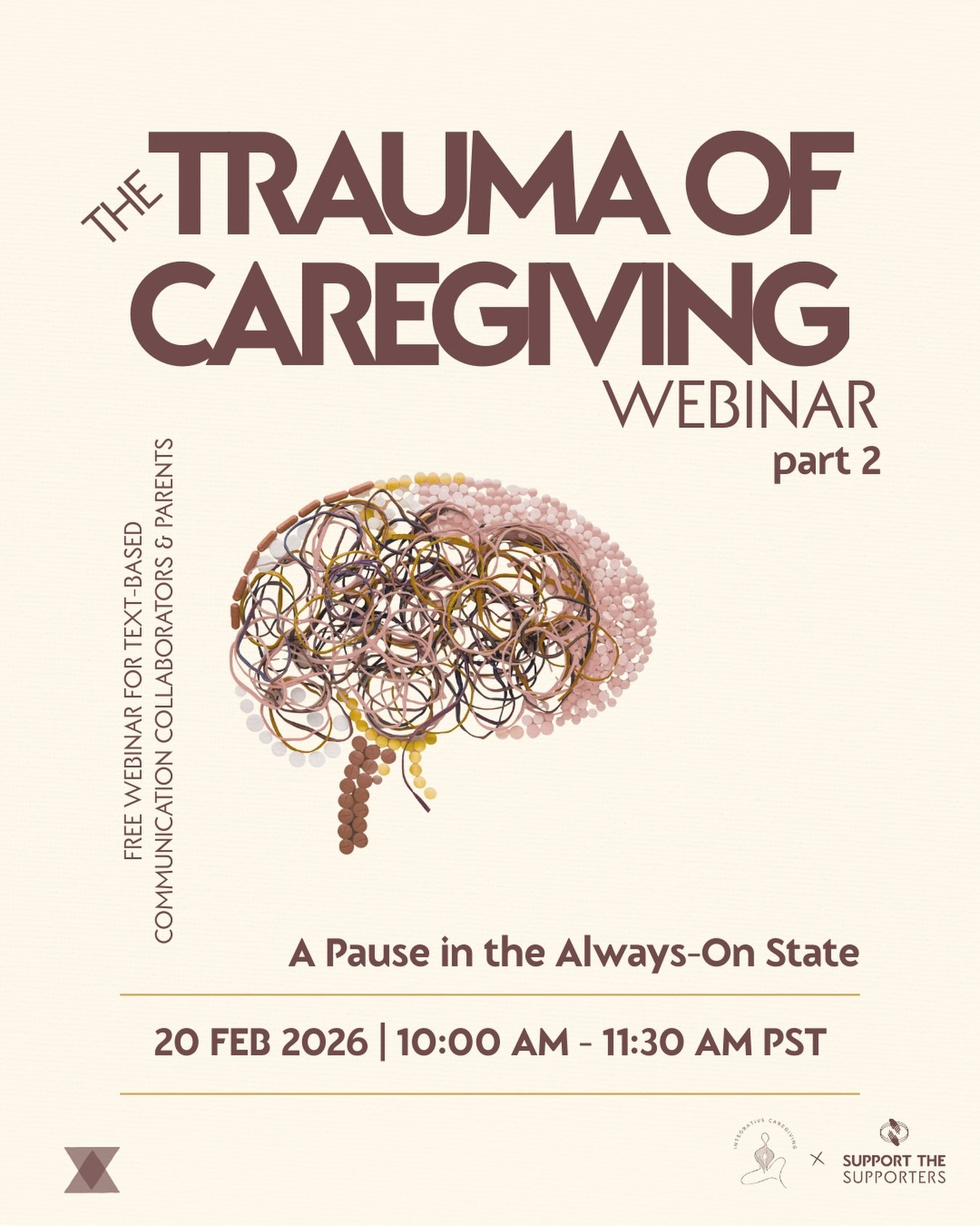 Join us next Friday for part 2 of the Trauma of Caregiving Webinar for text-based collaborators and parents

This isn&rsquo;t just another thing to do or watch, this is an invitation for an overactive, over-giving system to be held in a space that ge