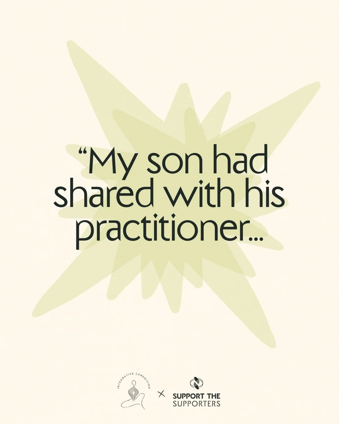 These topics that often weigh heavy in the shadows can be stirring and uncomfortable, such as looking at fear and guilt. This is about bringing it out of the dark and into the light, to be lightened. 
Because if your loved one is feeling it, it&rsquo