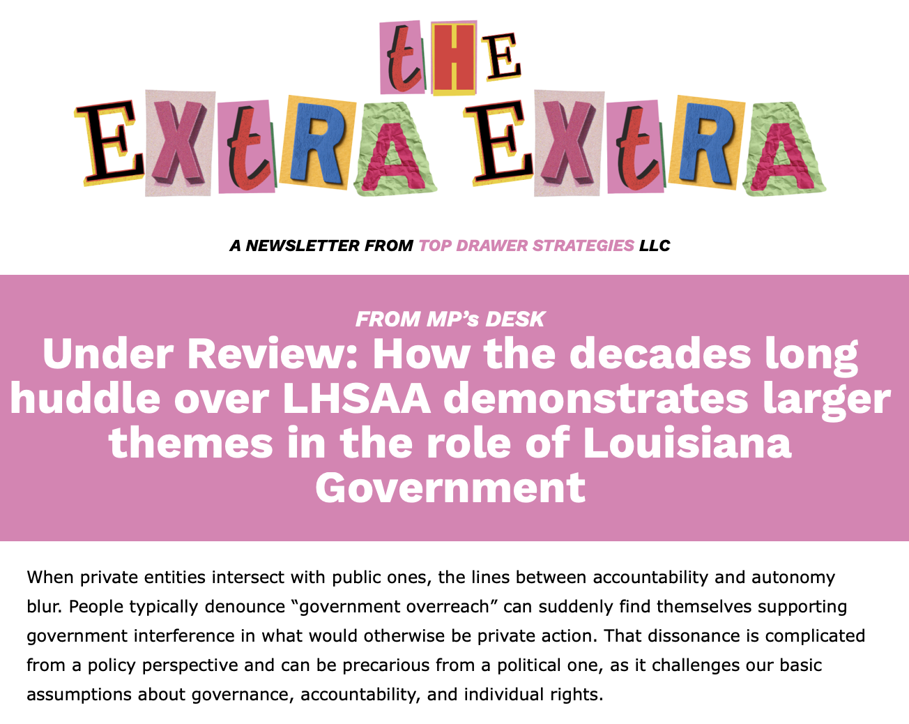 The Extra Extra from Top Drawer - August 2025