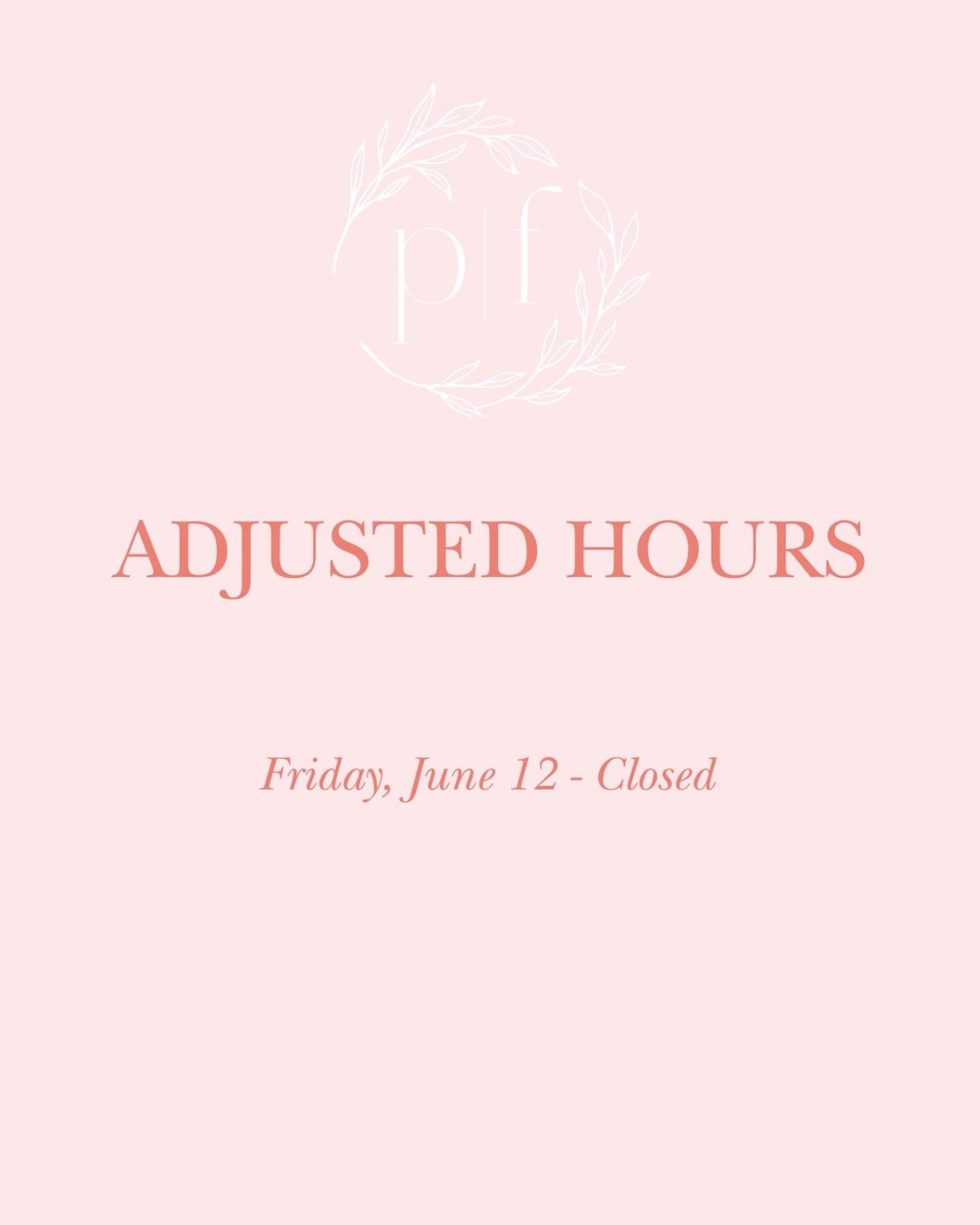 The studio is going to be closed this Friday as I&rsquo;ll be out of town celebrating my sister tying the knot soon. 🤠💍 If this impacts your plans to stop in, please let me know, we&rsquo;d be happy to coordinate another time to meet you here. Than
