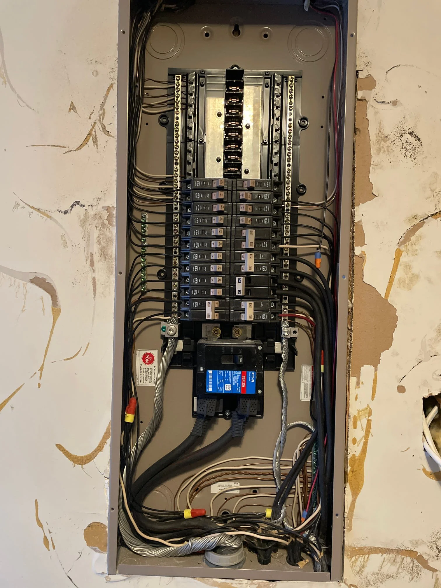 Indoor 200A Panel, Cover Off