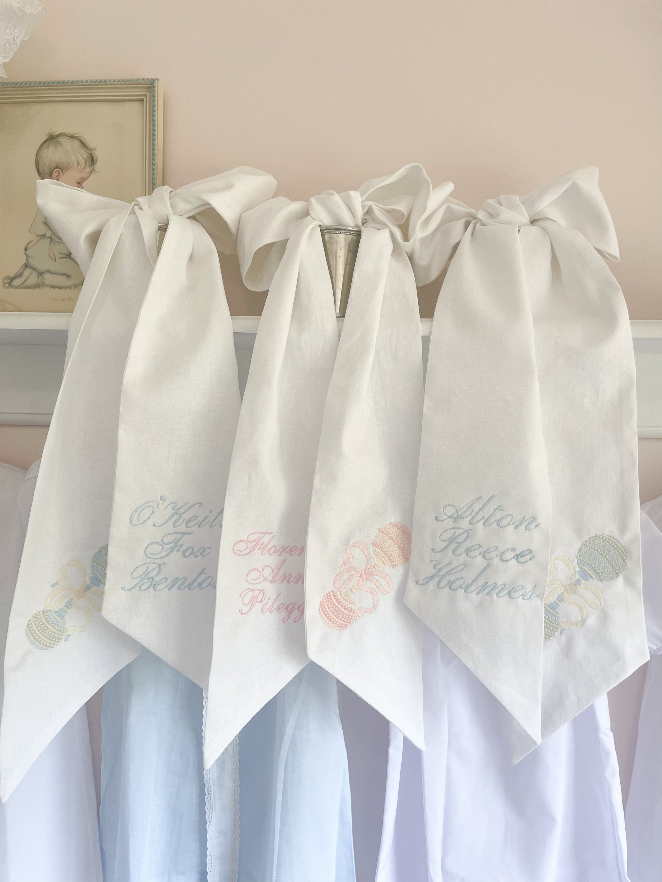 Rattle + Name, The Classic Bow Sash