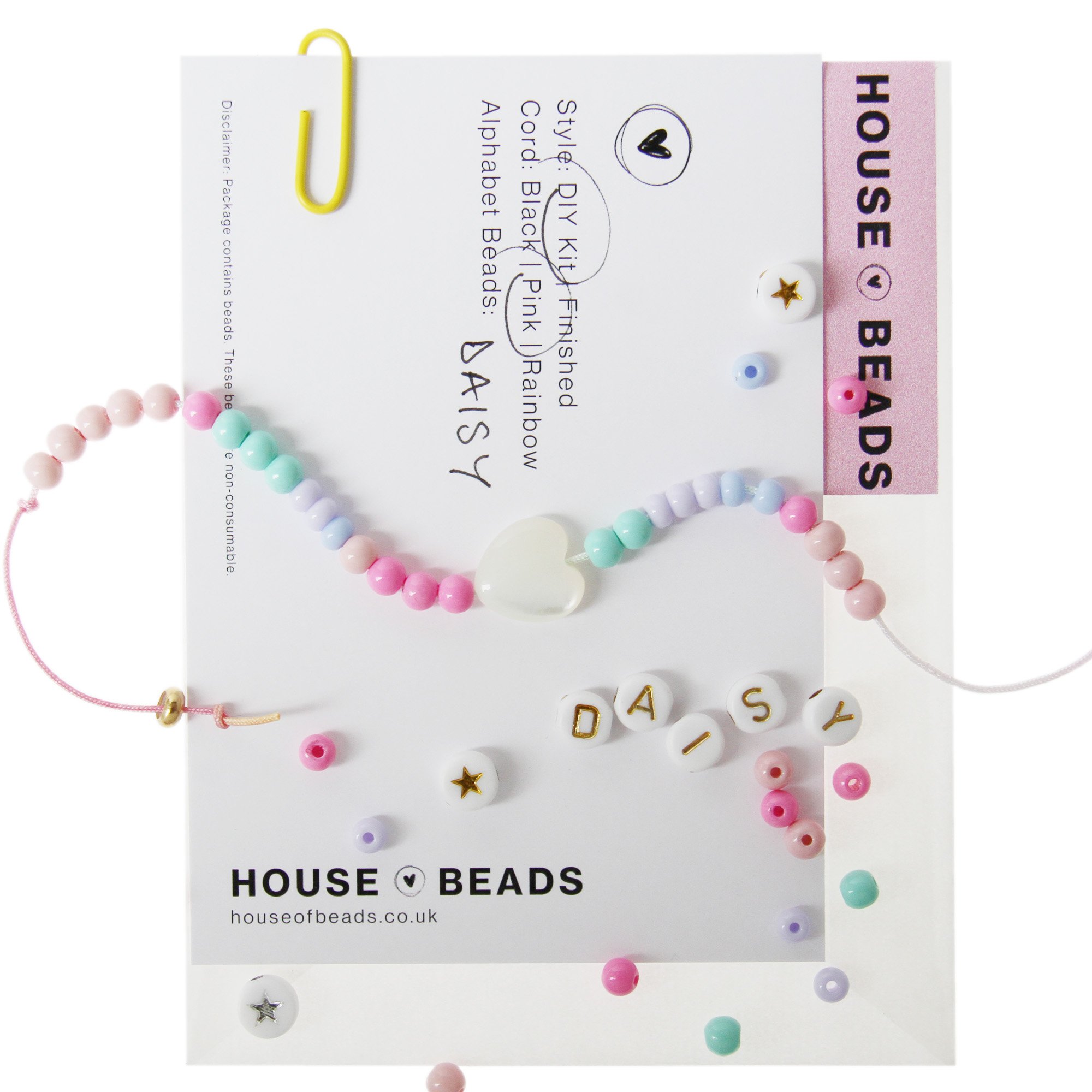 Mother of Pearl Heart Friendship Bracelet Kit