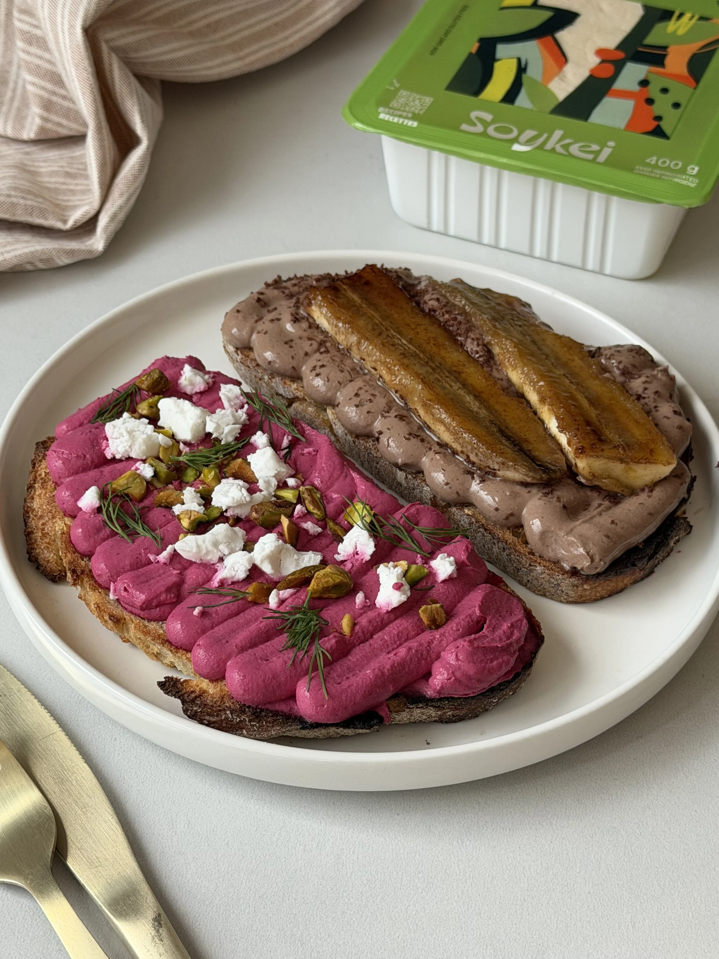 Tartinade de tofu sucrée et salée