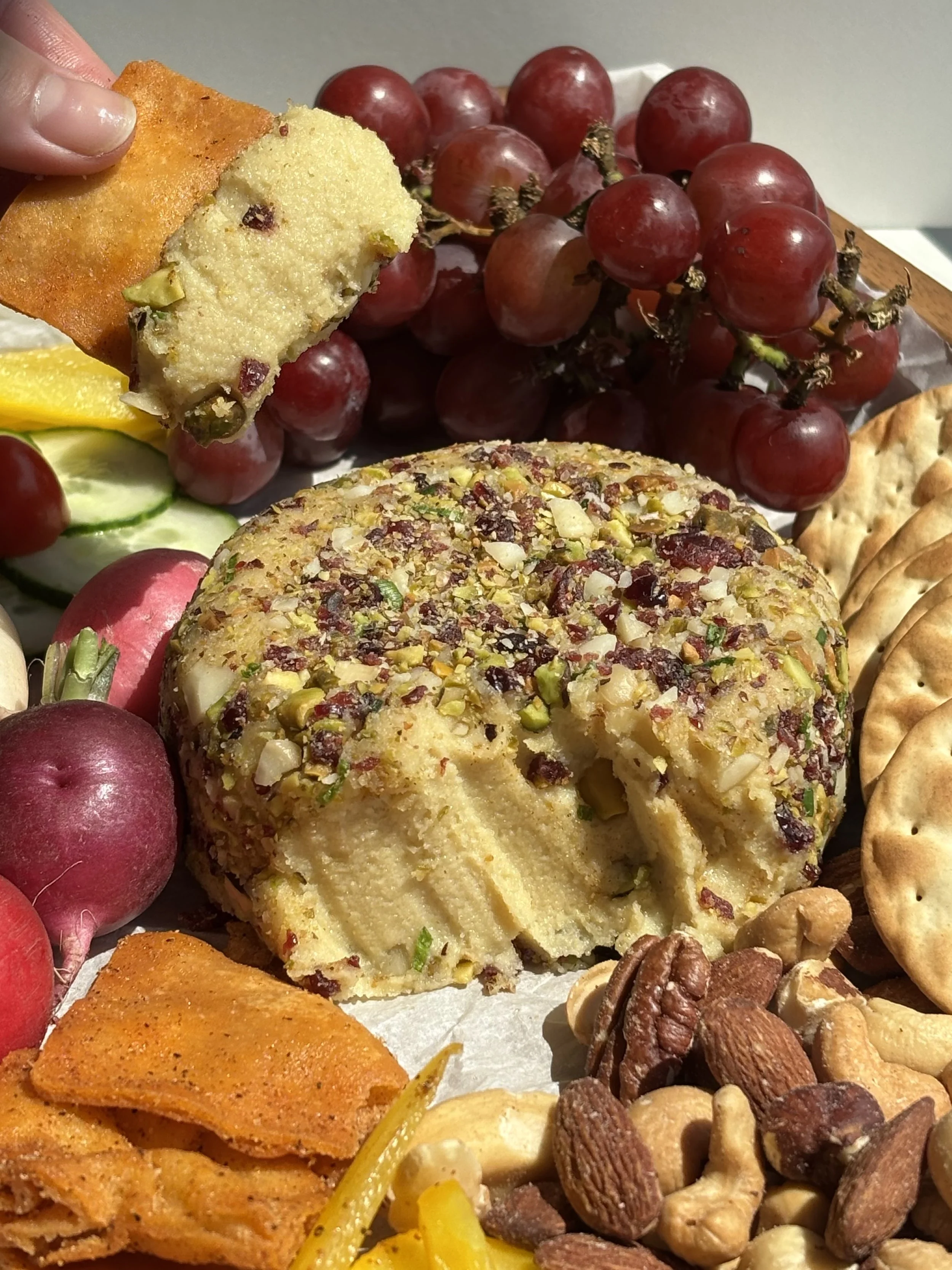 Fromage végétalien à base de noix de cajou