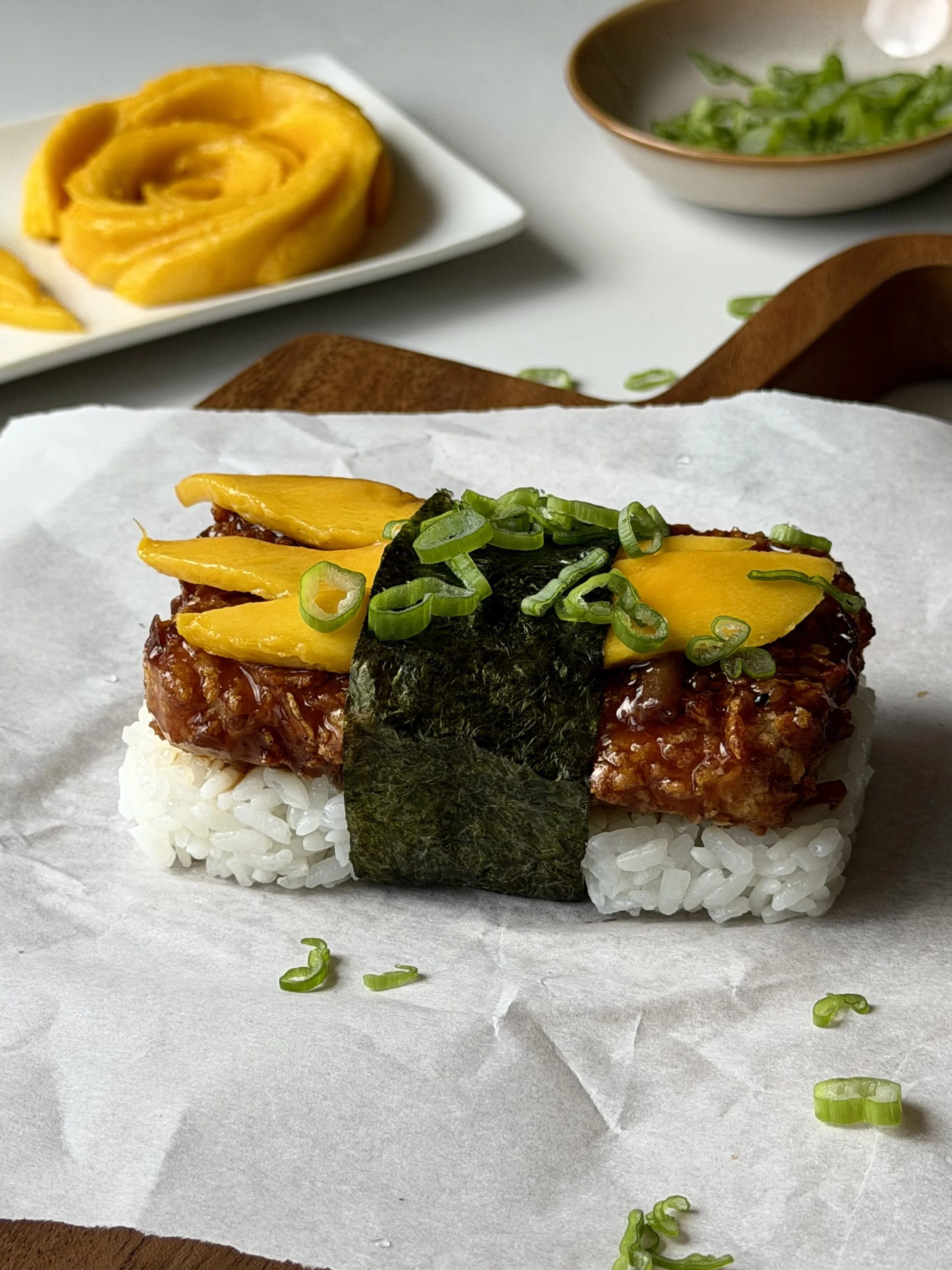 Musubi au tofu croustillante au air fryer